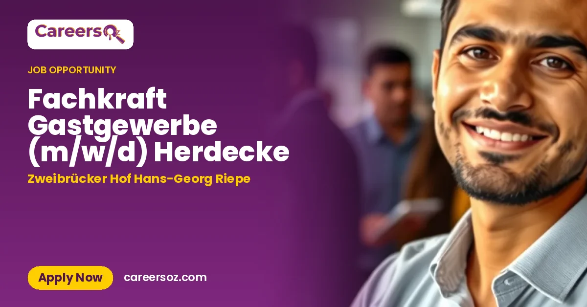 Fachkraft Gastgewerbe (m/w/d) Herdecke – Zweibrücker Hof Hans-Georg Riepe