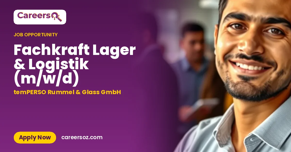 Fachkraft Lager & Logistik (m/w/d) – temPERSO Rummel & Glass GmbH