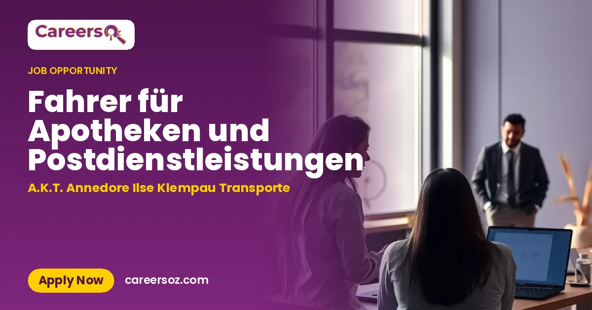 Fahrer für Apotheken und Postdienstleistungen – A.K.T. Annedore Ilse Klempau Transporte