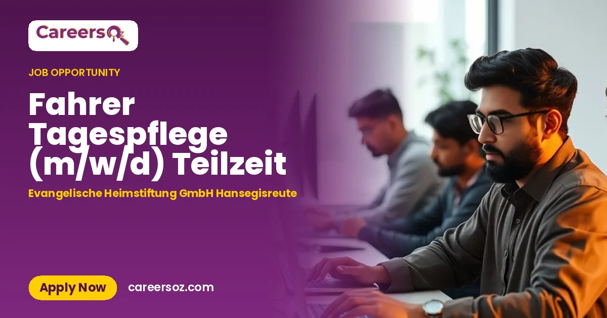Fahrer Tagespflege (m/w/d) Teilzeit – Evangelische Heimstiftung GmbH Hansegisreute