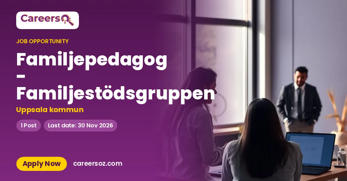 Familjepedagog - Familjestödsgruppen – Uppsala kommun