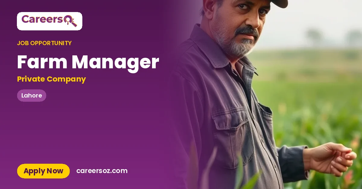 Farm Manager – Private Company