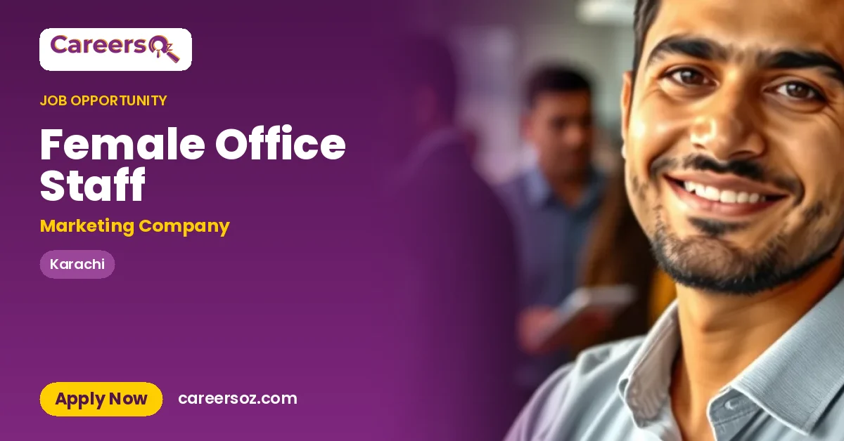 Female Office Staff – Marketing Company