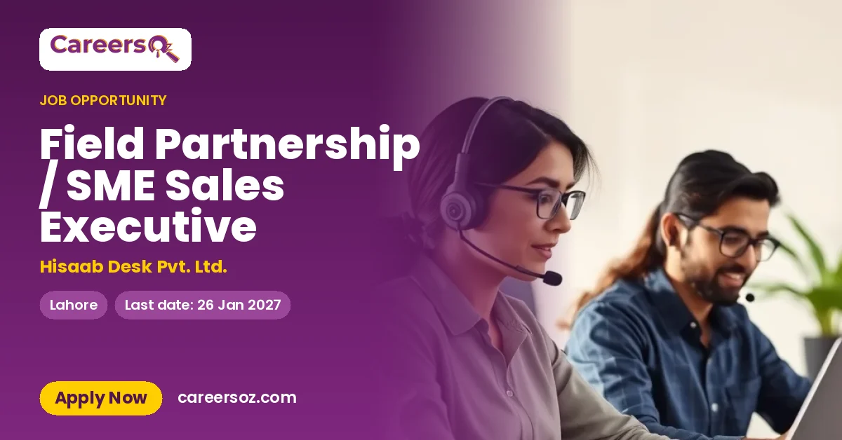 Field Partnership / SME Sales Executive – Hisaab Desk Pvt. Ltd.