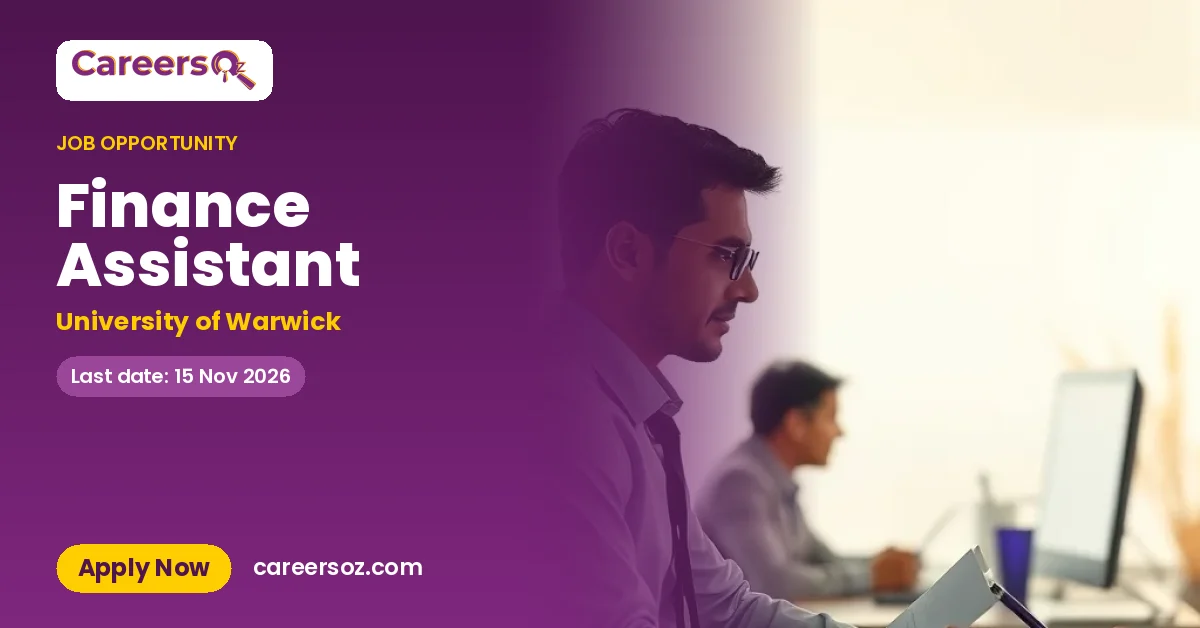 Finance Assistant – University of Warwick