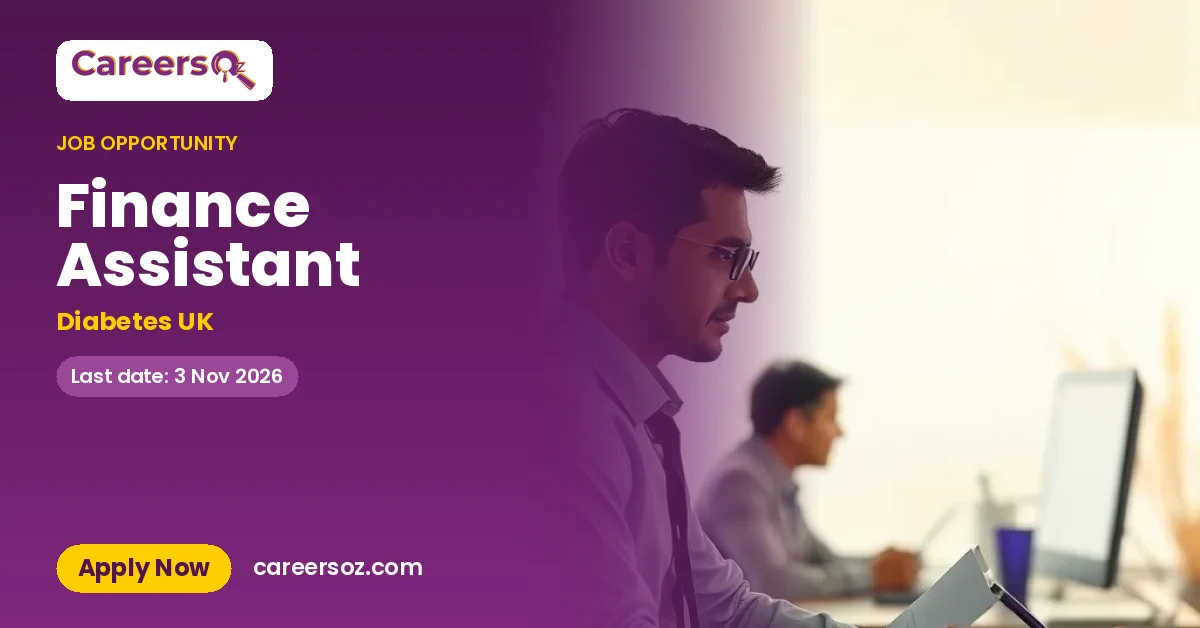 Finance Assistant – Diabetes UK