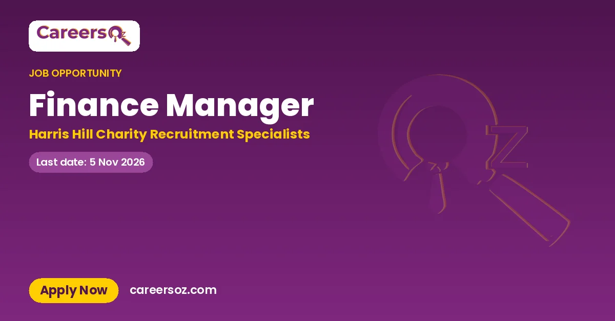 Finance Manager – Harris Hill Charity Recruitment Specialists
