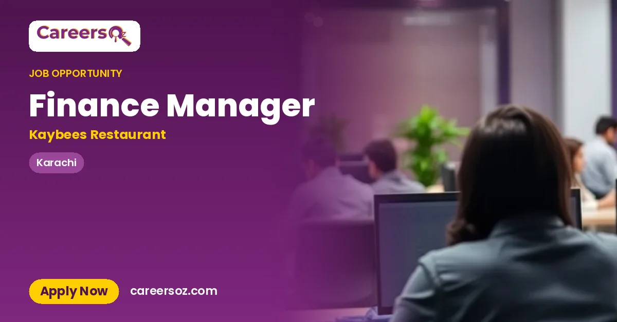 Finance Manager – Kaybees Restaurant