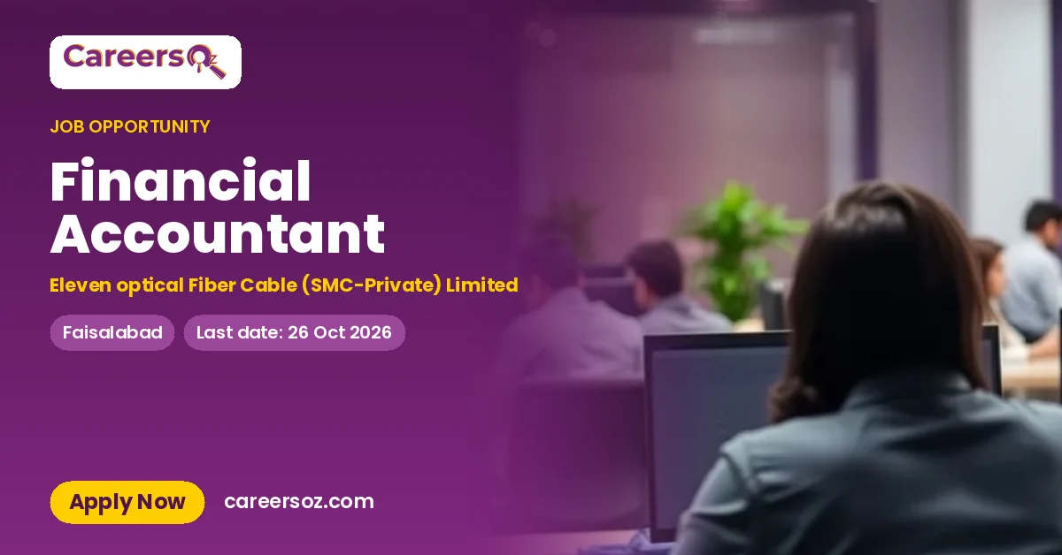 Financial Accountant – Eleven optical Fiber Cable (SMC-Private) Limited