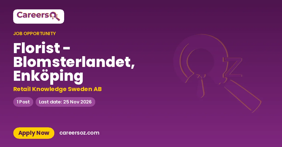 Florist - Blomsterlandet, Enköping – Retail Knowledge Sweden AB
