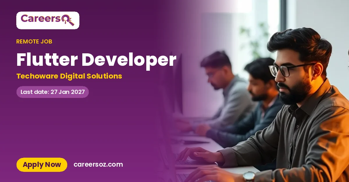 Flutter Developer – Techoware Digital Solutions