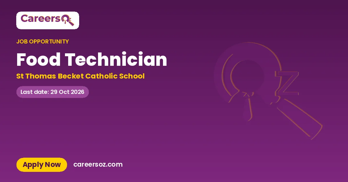 Food Technician – St Thomas Becket Catholic School