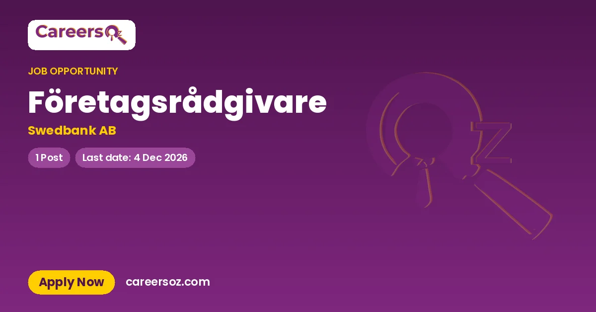 Företagsrådgivare – Swedbank AB