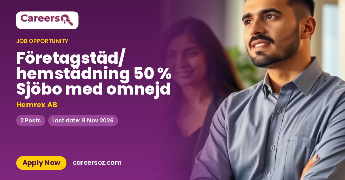 Företagstäd/ hemstädning 50 % Sjöbo med omnejd – Hemrex AB