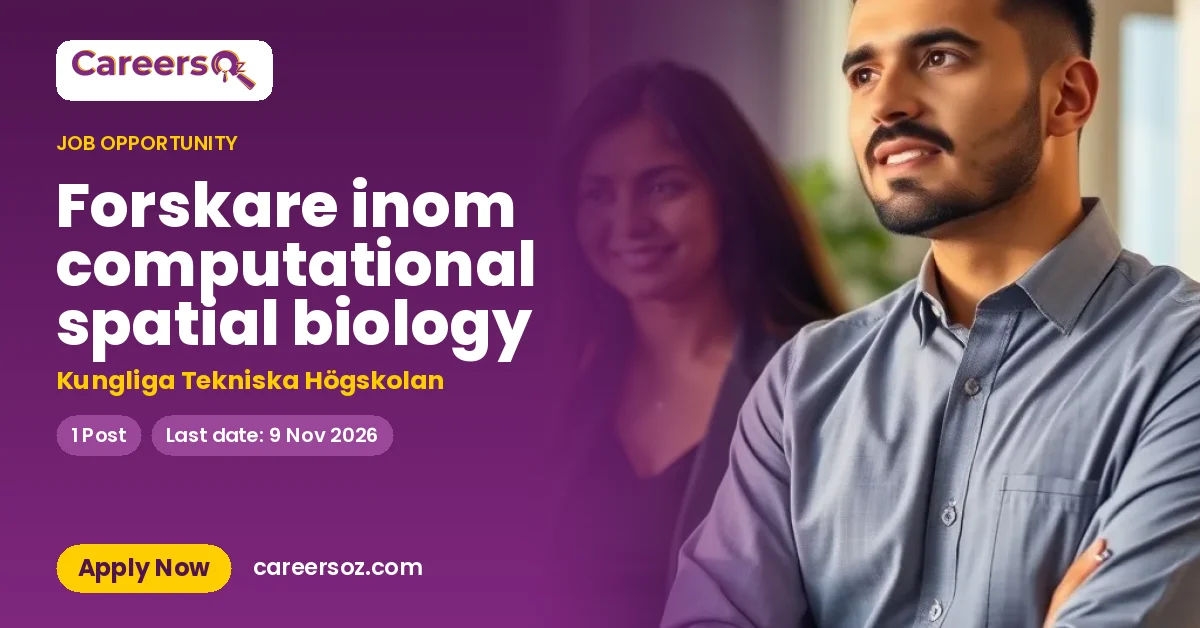 Forskare inom computational spatial biology – Kungliga Tekniska Högskolan