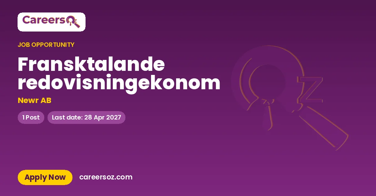 Fransktalande redovisningekonom – Newr AB