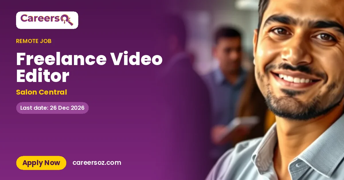 Freelance Video Editor – Salon Central