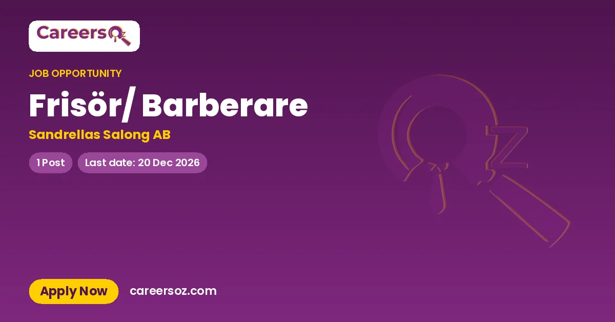 Frisör/ Barberare – Sandrellas Salong AB