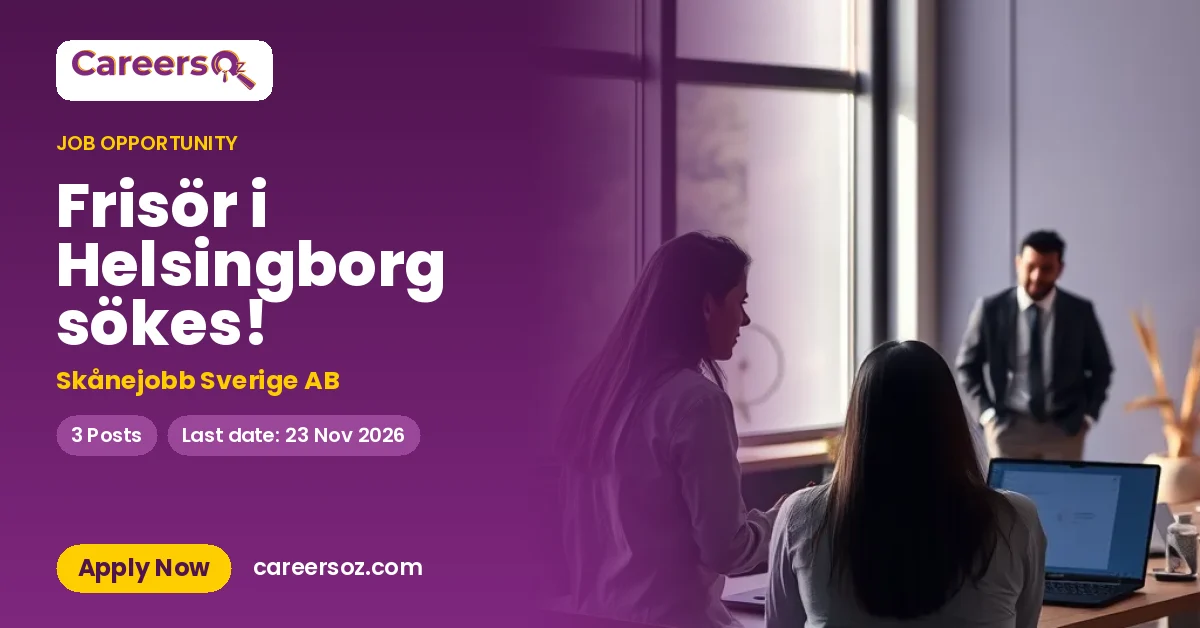 Frisör i Helsingborg sökes! – Skånejobb Sverige AB
