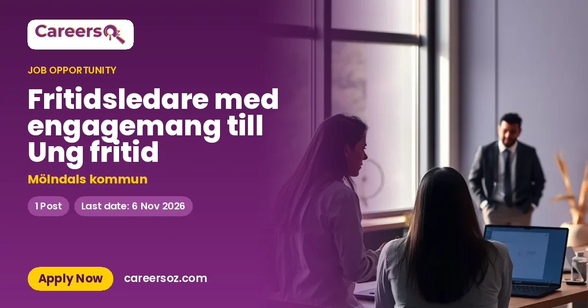 Fritidsledare med engagemang till Ung fritid – Mölndals kommun