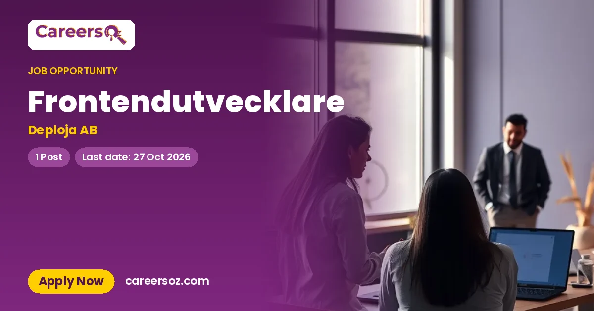 Frontendutvecklare – Deploja AB