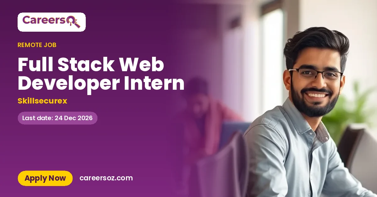 Full Stack Web Developer Intern – Skillsecurex