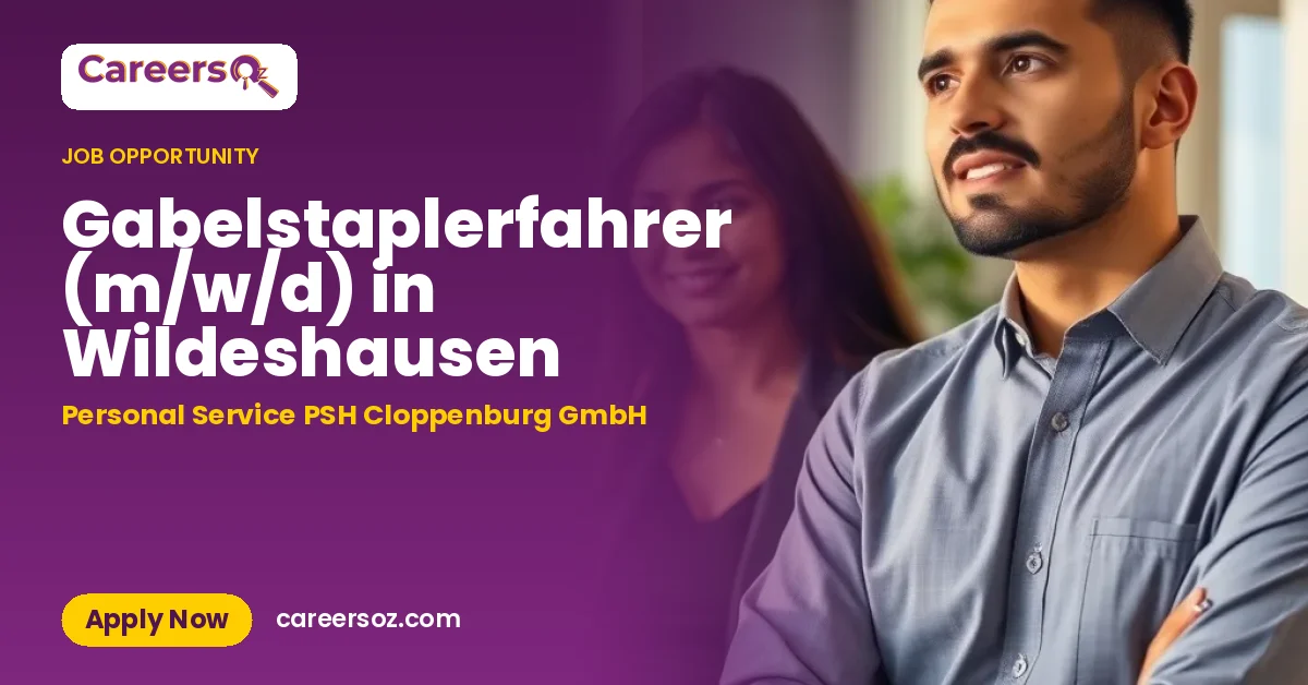 Gabelstaplerfahrer (m/w/d) in Wildeshausen – Personal Service PSH Cloppenburg GmbH
