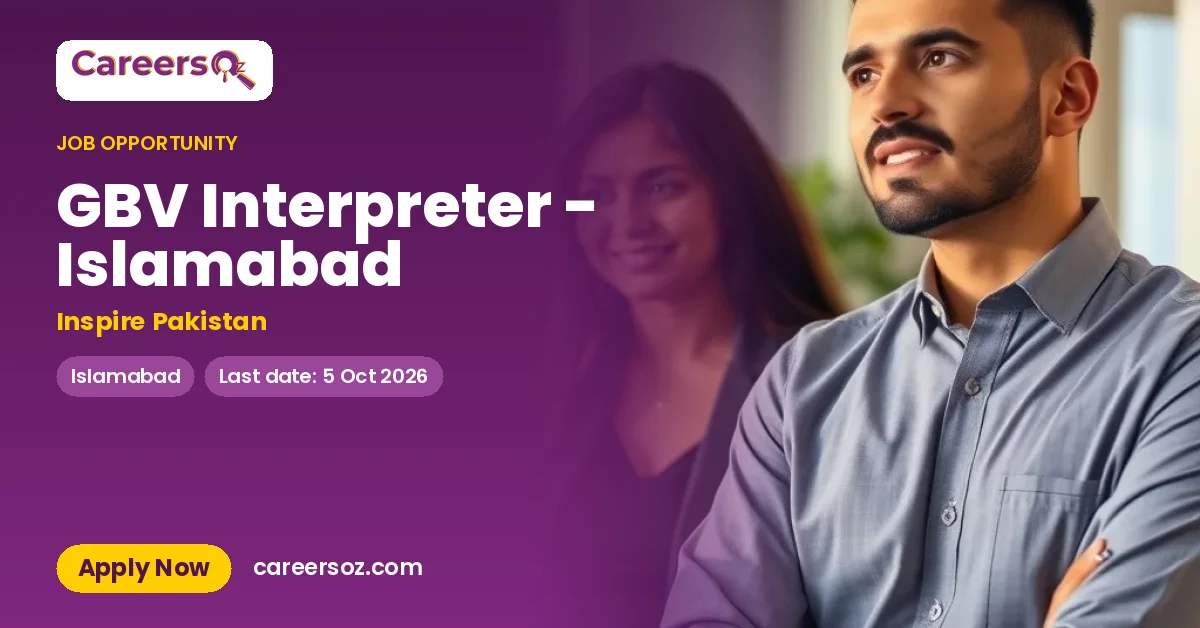GBV Interpreter - Islamabad – Inspire Pakistan