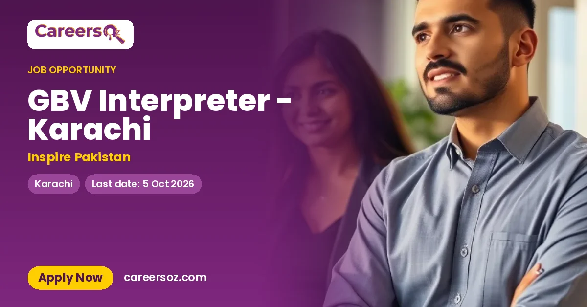 GBV Interpreter - Karachi – Inspire Pakistan