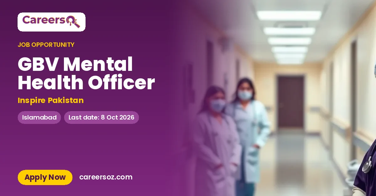 GBV Mental Health Officer – Inspire Pakistan