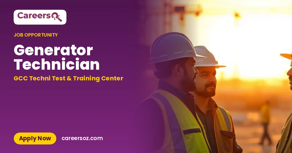Generator Technician – GCC Techni Test & Training Center