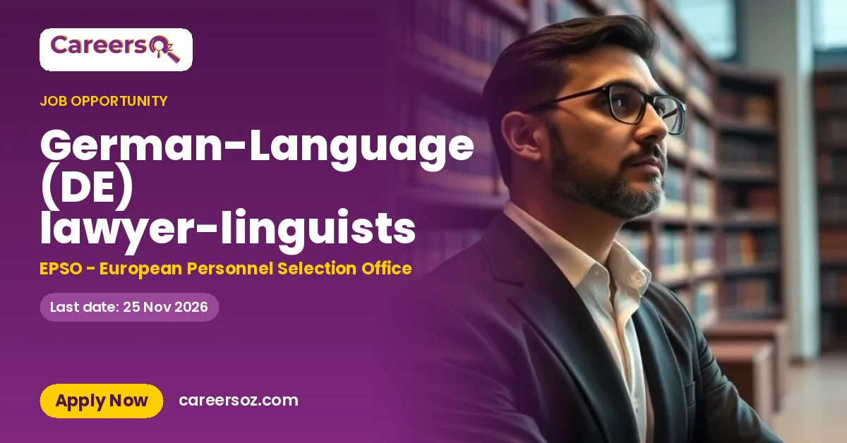 German-Language (DE) lawyer-linguists – EPSO - European Personnel Selection Office