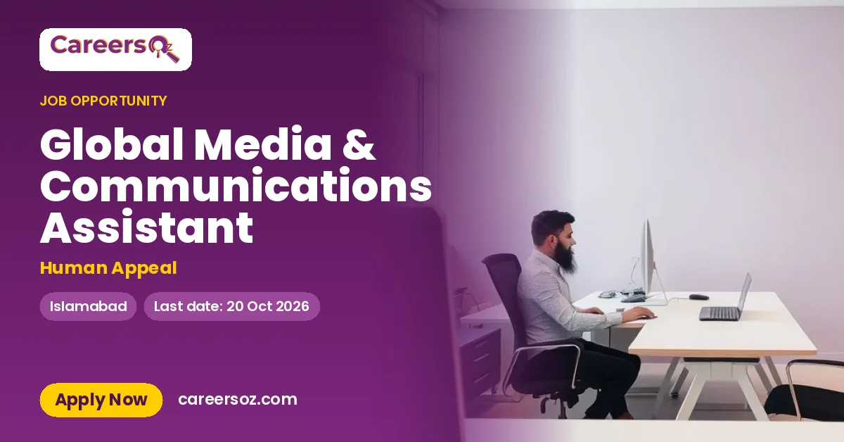 Global Media & Communications Assistant – Human Appeal