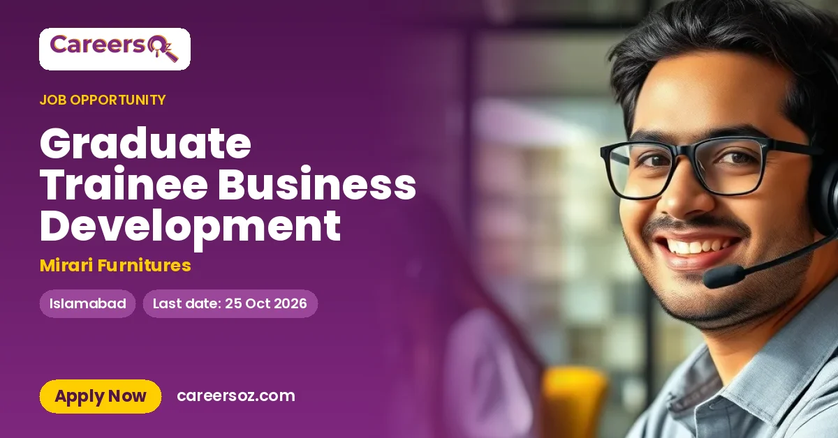 Graduate Trainee Business Development – Mirari Furnitures