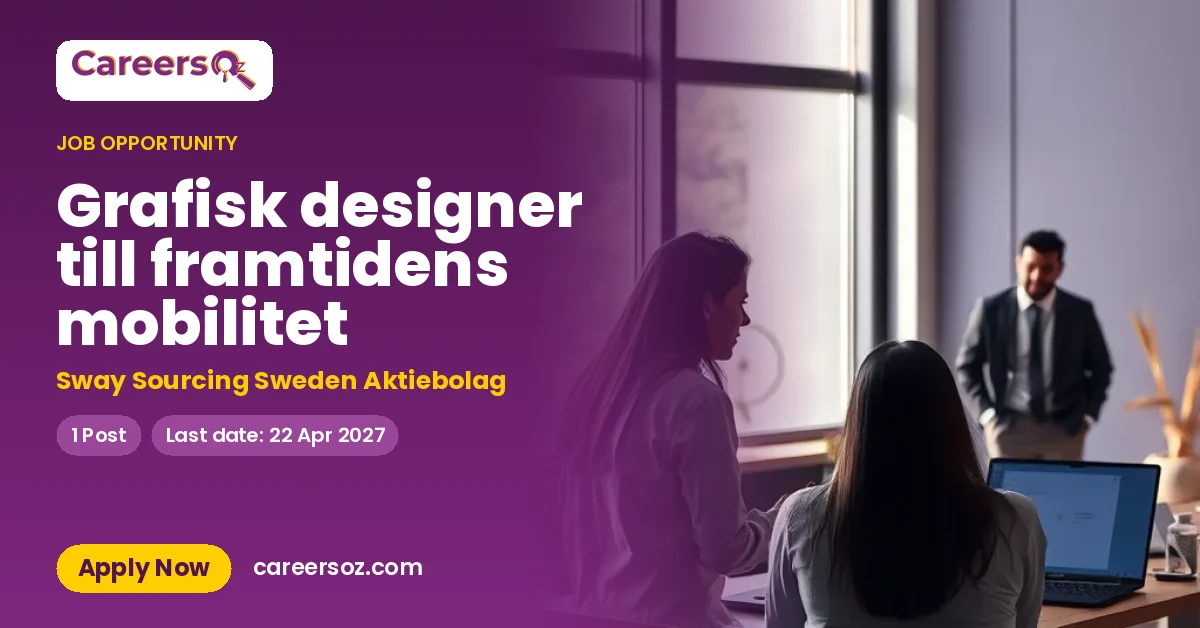 Grafisk designer till framtidens mobilitet – Sway Sourcing Sweden Aktiebolag