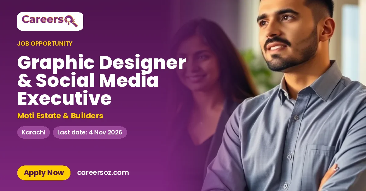 Graphic Designer & Social Media Executive – Moti Estate & Builders