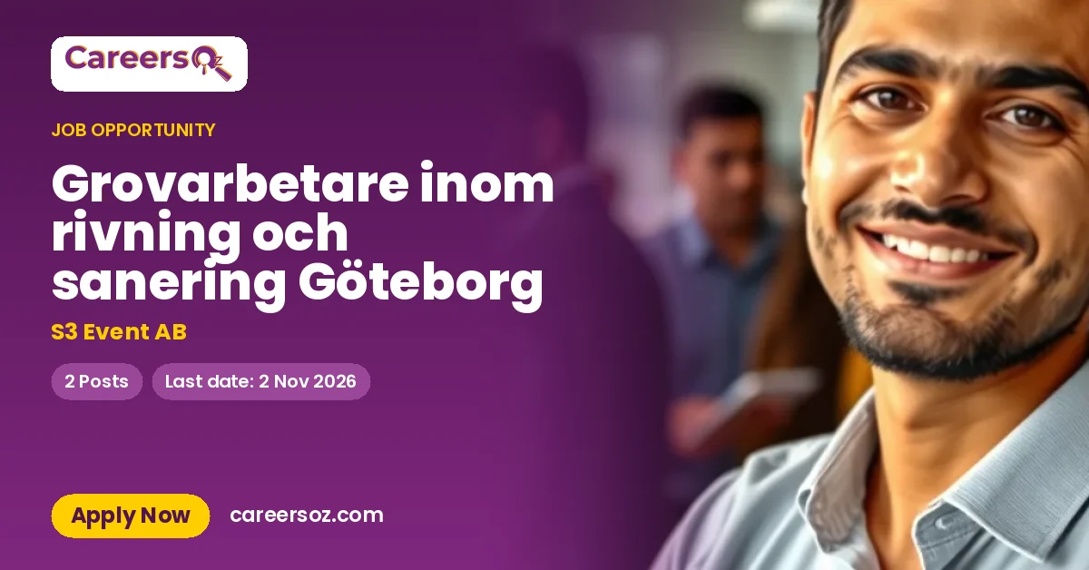 Grovarbetare inom rivning och sanering Göteborg – S3 Event AB