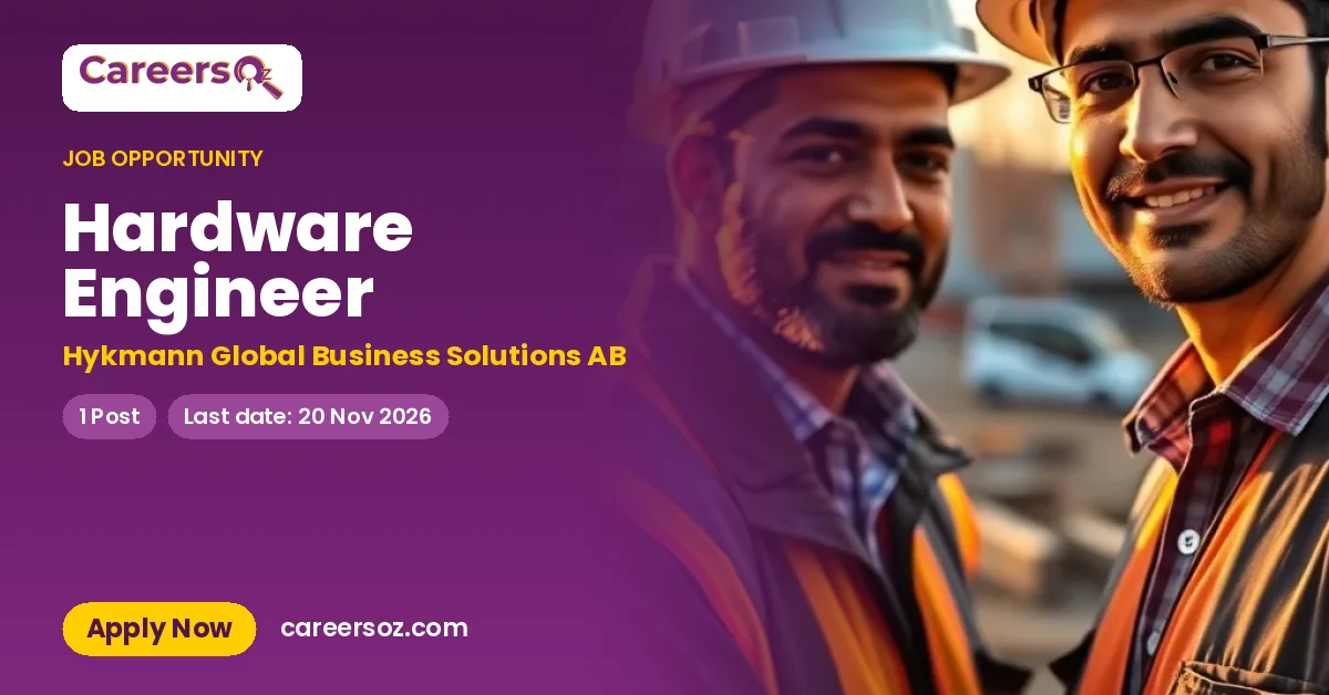 Hardware Engineer – Hykmann Global Business Solutions AB