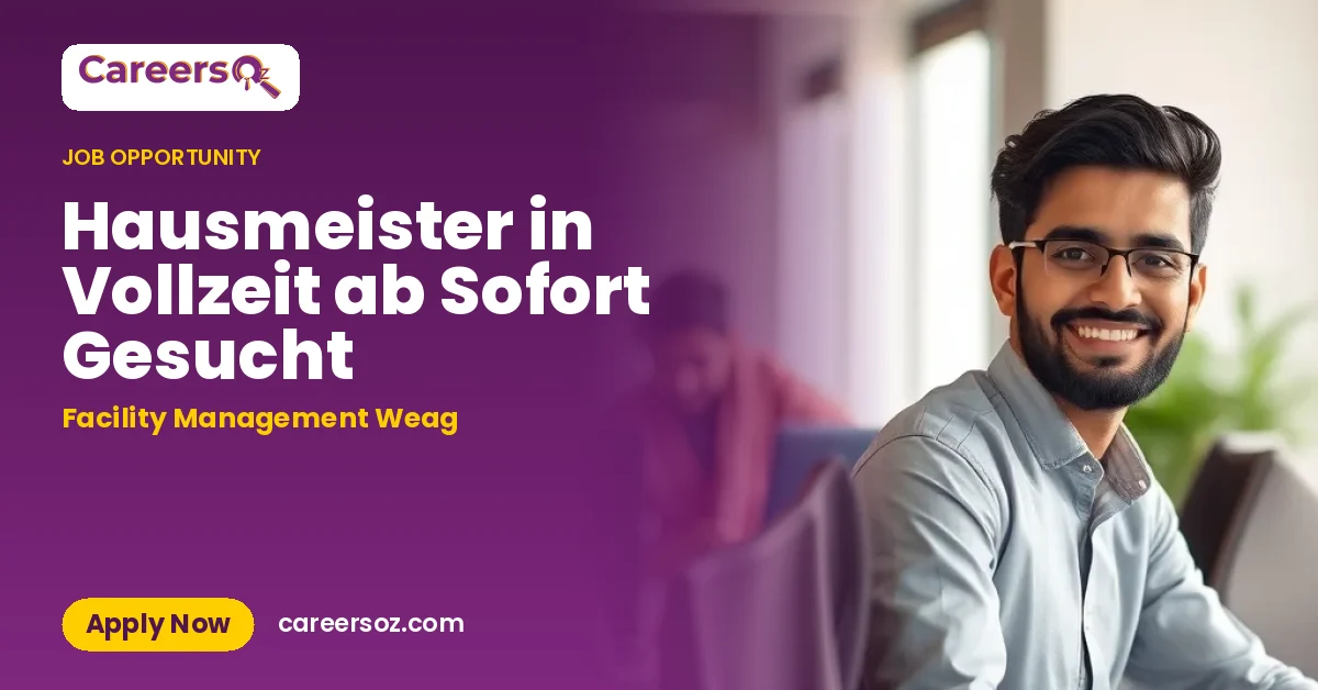 Hausmeister in Vollzeit ab Sofort Gesucht – Facility Management Weag