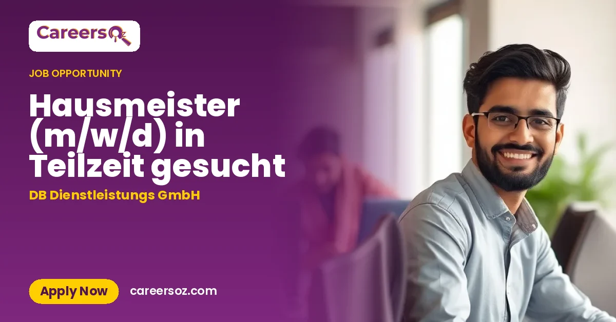 Hausmeister (m/w/d) in Teilzeit gesucht – DB Dienstleistungs GmbH