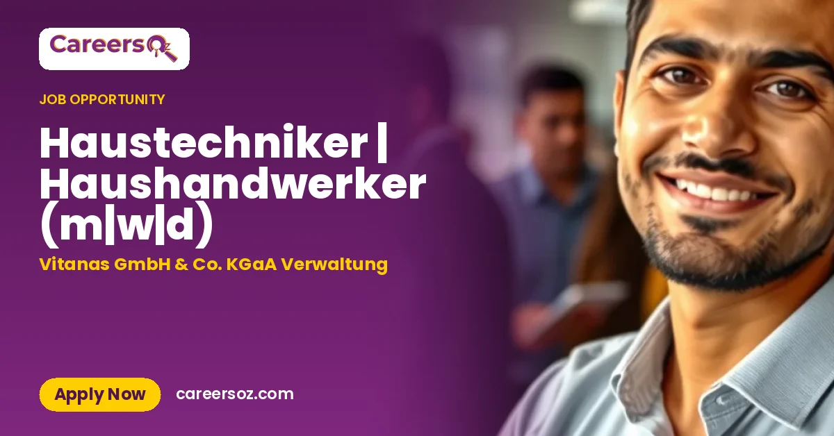 Haustechniker | Haushandwerker (m|w|d) – Vitanas GmbH & Co. KGaA Verwaltung