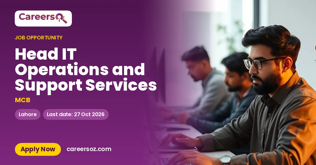 Head IT Operations and Support Services – MCB