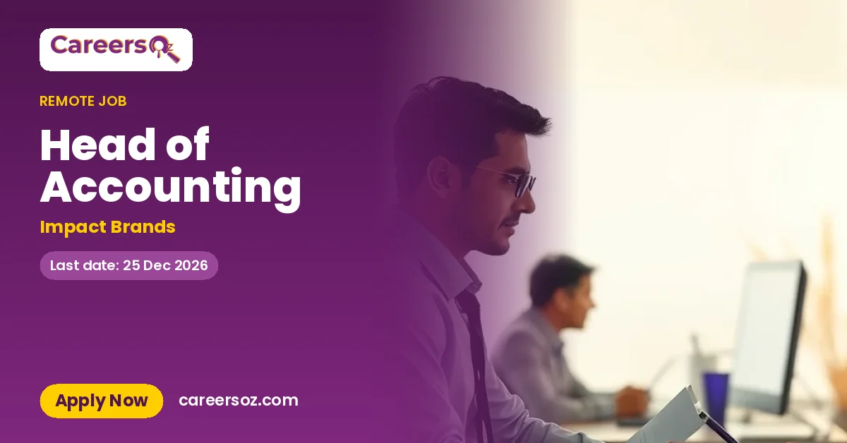 Head of Accounting – Impact Brands