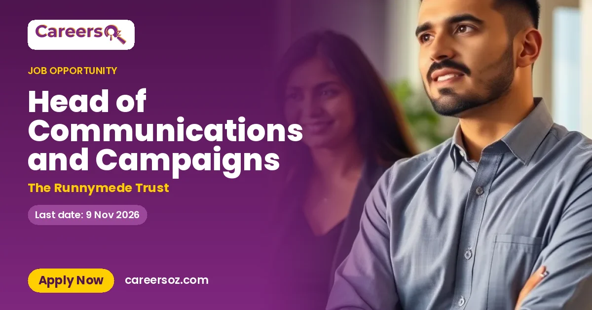 Head of Communications and Campaigns – The Runnymede Trust