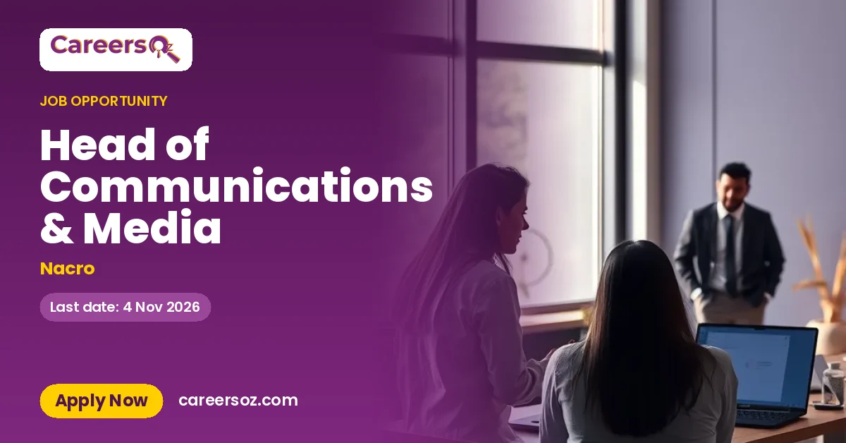 Head of Communications & Media – Nacro