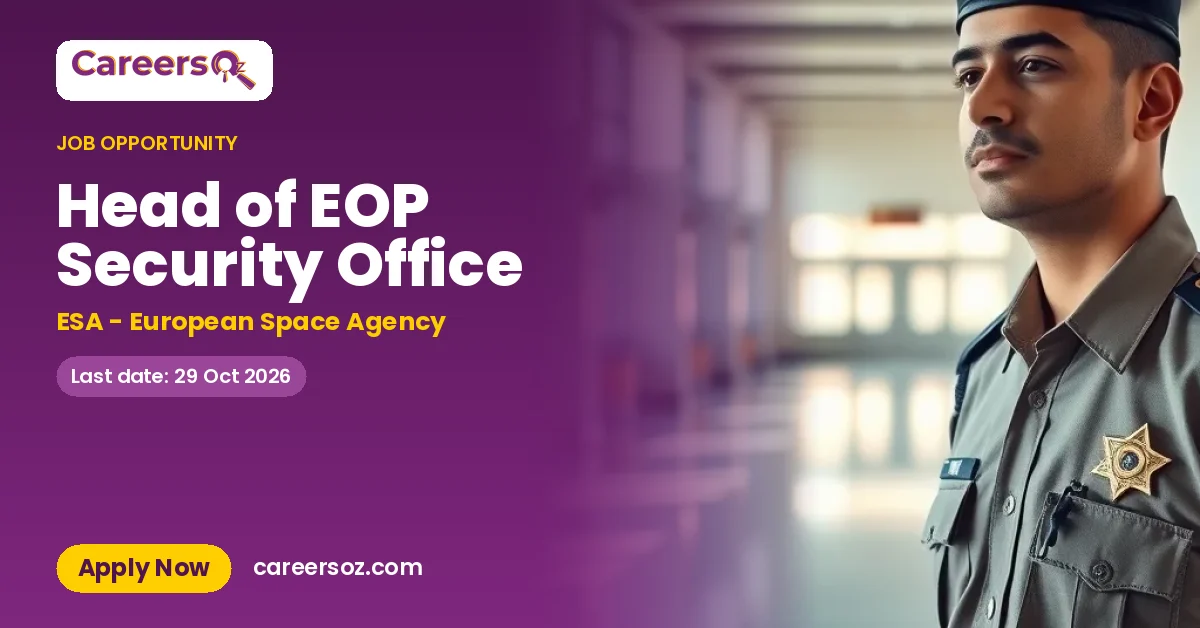 Head of EOP Security Office – ESA - European Space Agency