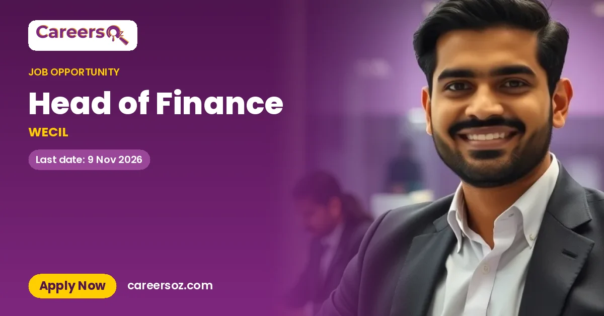 Head of Finance – WECIL