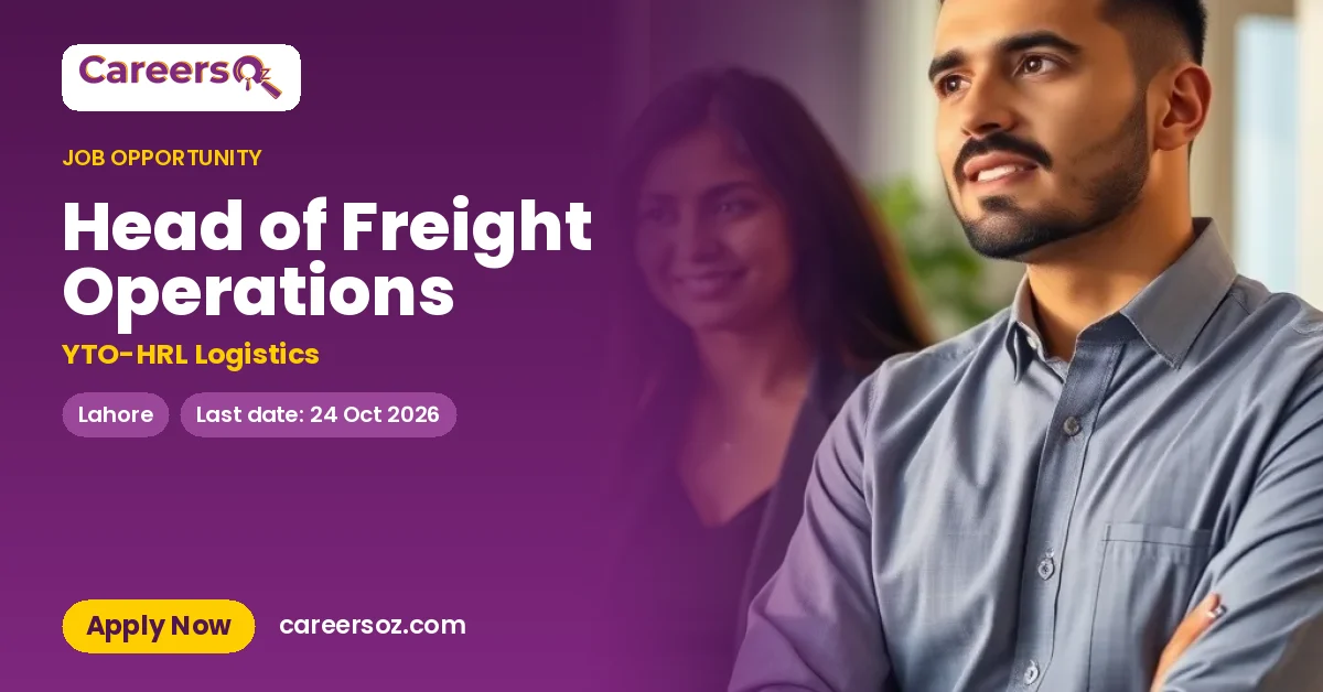 Head of Freight Operations – YTO-HRL Logistics
