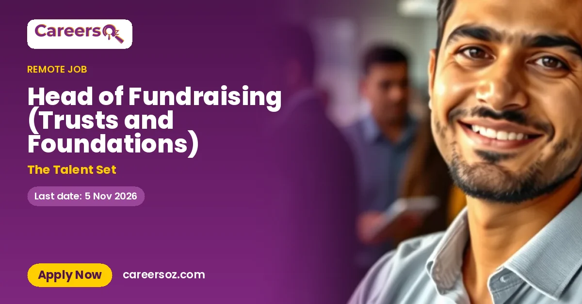 Head of Fundraising (Trusts and Foundations) – The Talent Set