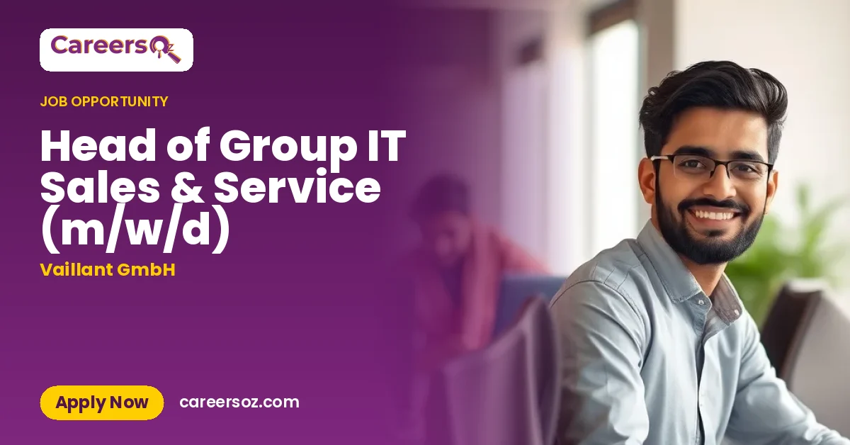 Head of Group IT Sales & Service (m/w/d) – Vaillant GmbH